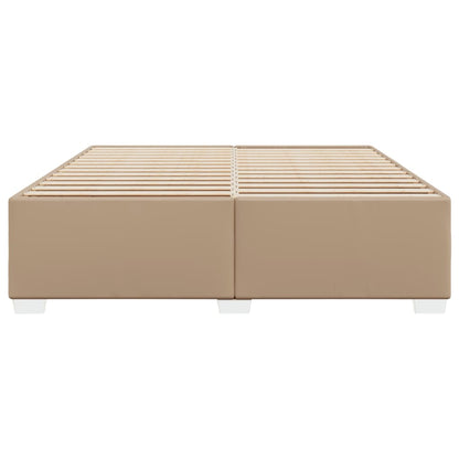 Bedframe kunstleer cappuccinokleurig 200x200 cm