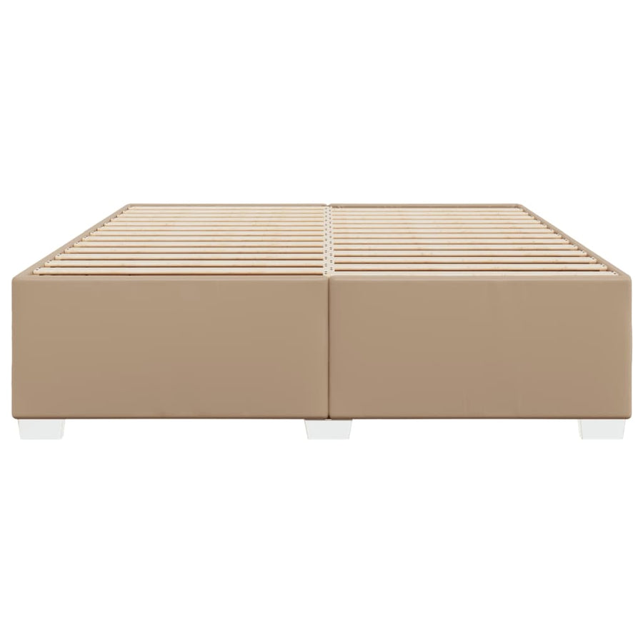Bedframe kunstleer cappuccinokleurig 200x200 cm