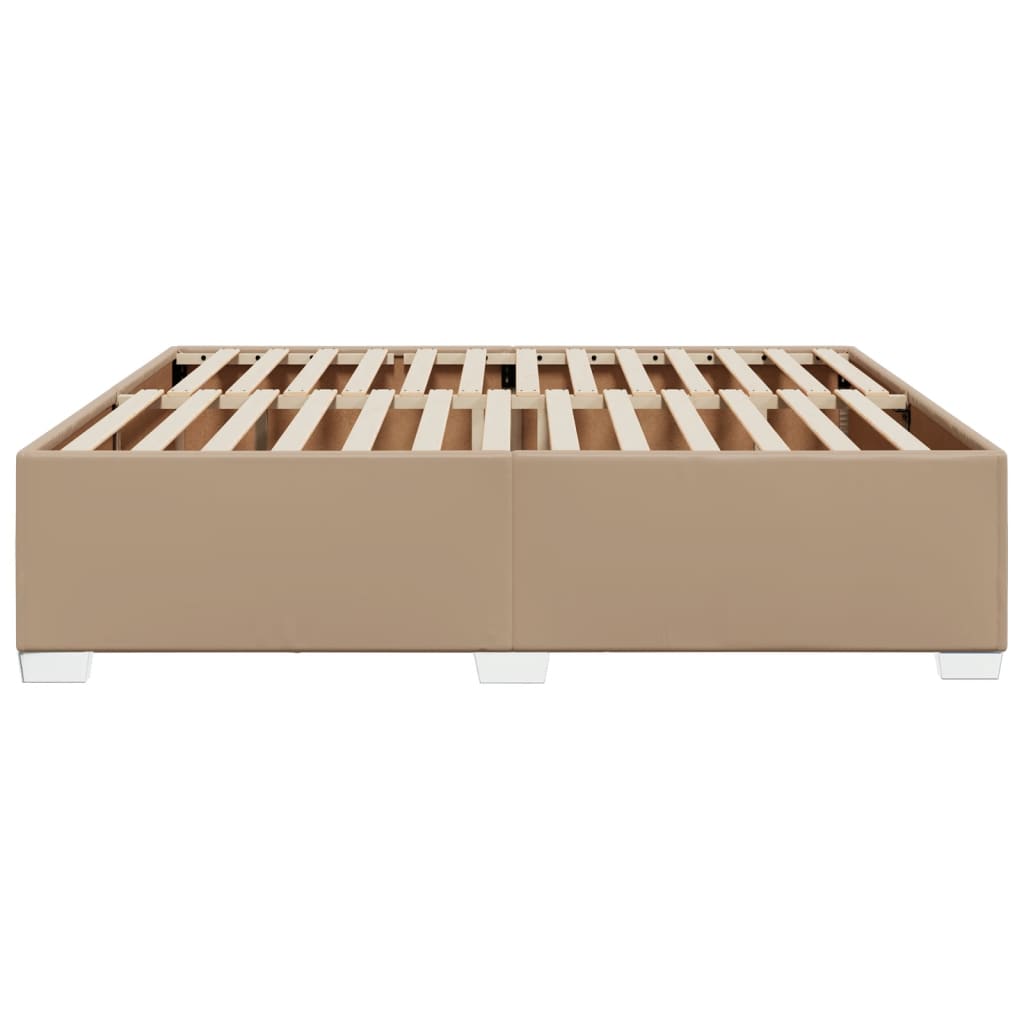 Bedframe kunstleer cappuccinokleurig 200x200 cm