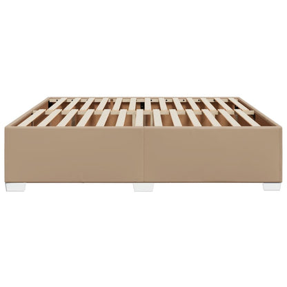 Bedframe kunstleer cappuccinokleurig 200x200 cm