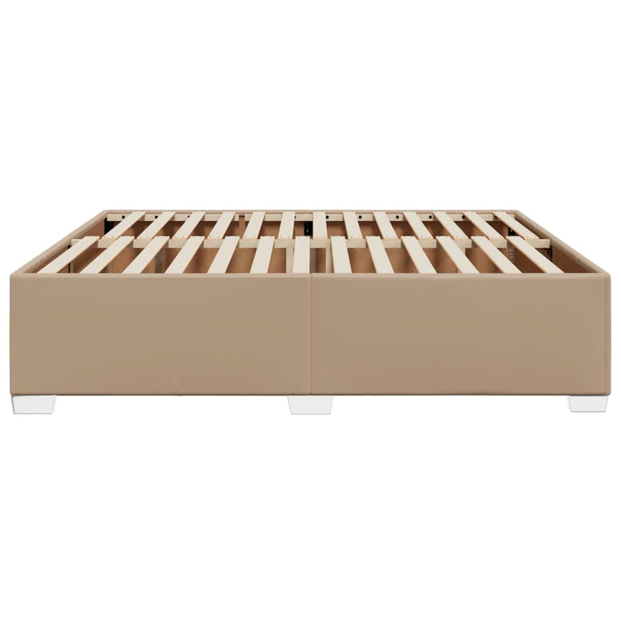 Bedframe kunstleer cappuccinokleurig 200x200 cm