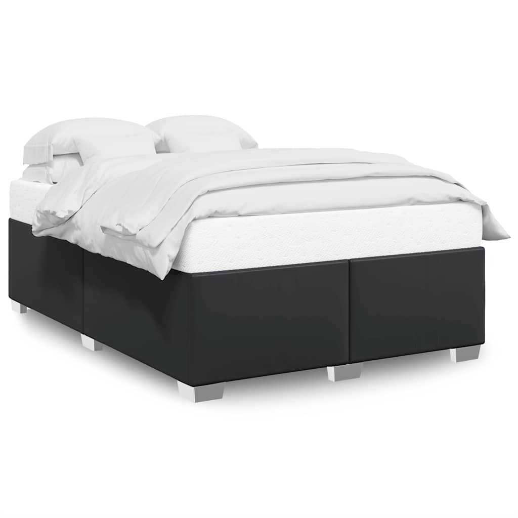 Bedframe zonder matras Zwart Volledig Kunstleer