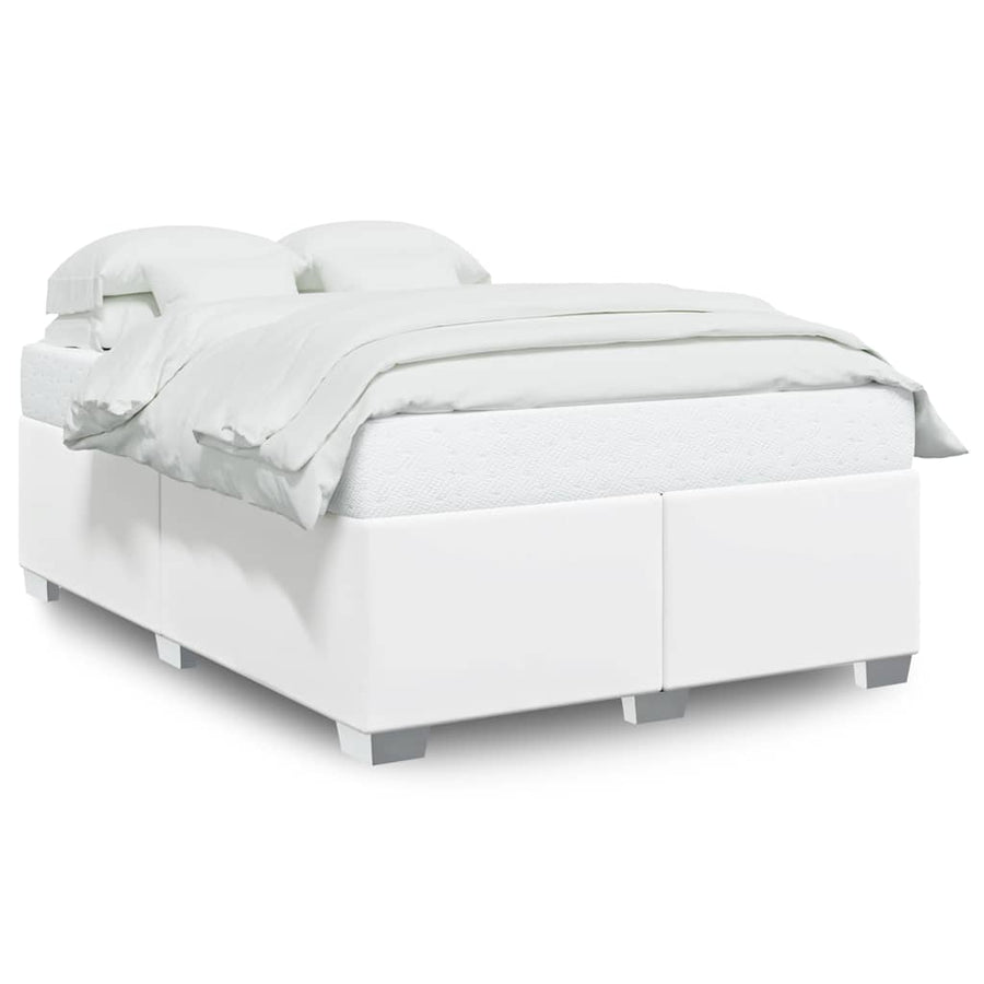 Bedframe zonder matras Wit Volledig Kunstleer
