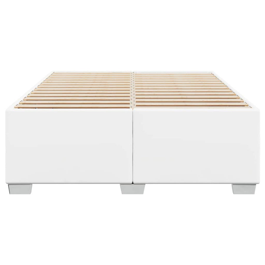Bedframe zonder matras Wit Volledig Kunstleer