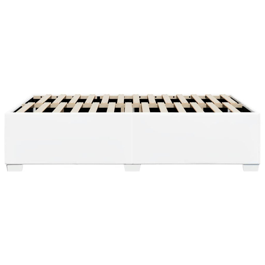 Bedframe zonder matras Wit Volledig Kunstleer
