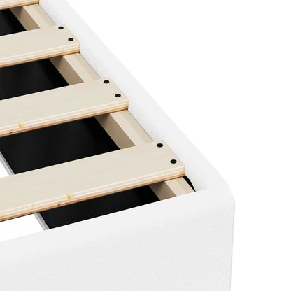 Bedframe zonder matras Wit Volledig Kunstleer