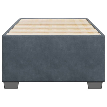 Bedframe fluweel donkergrijs 80x200 cm