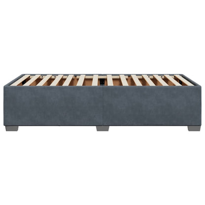 Bedframe fluweel donkergrijs 80x200 cm