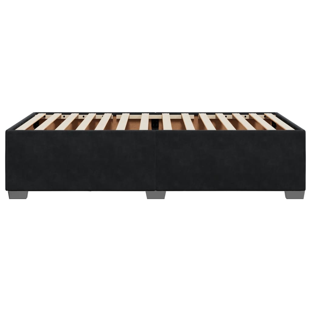 Bedframe fluweel zwart 80x200 cm