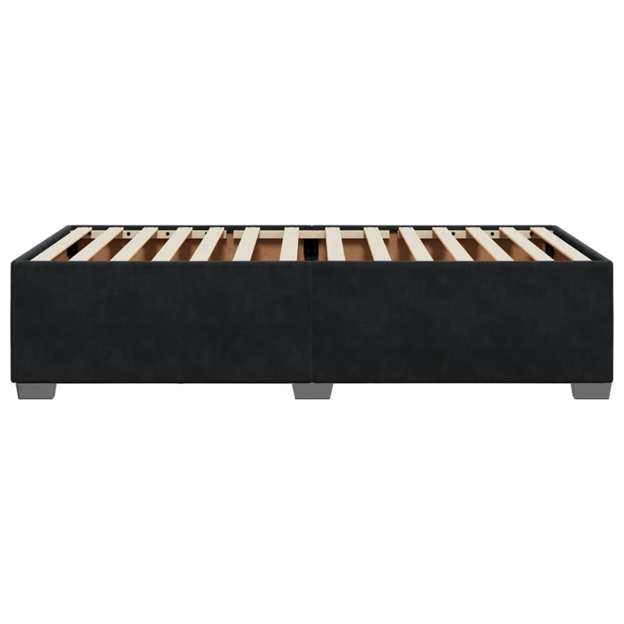Bedframe fluweel zwart 80x200 cm