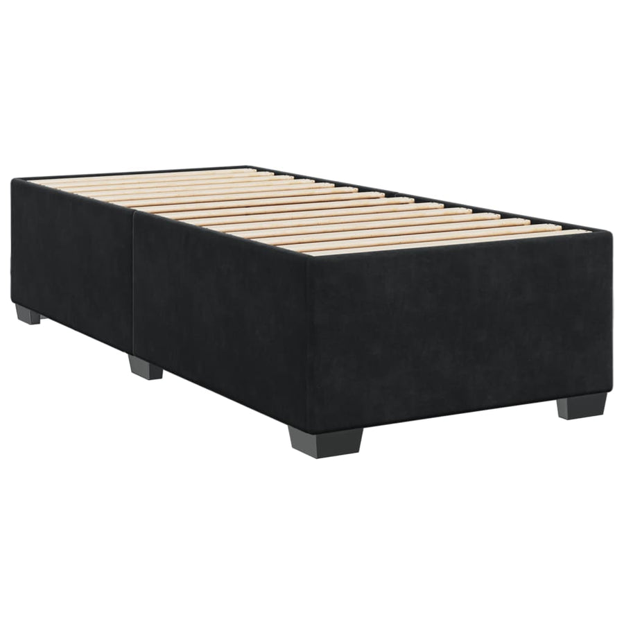 Bedframe fluweel zwart 80x200 cm