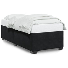 Bedframe fluweel zwart 80x200 cm