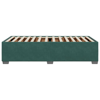 Bedframe fluweel donkergroen 80x200 cm