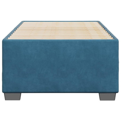 Bedframe fluweel blauw 80x200 cm