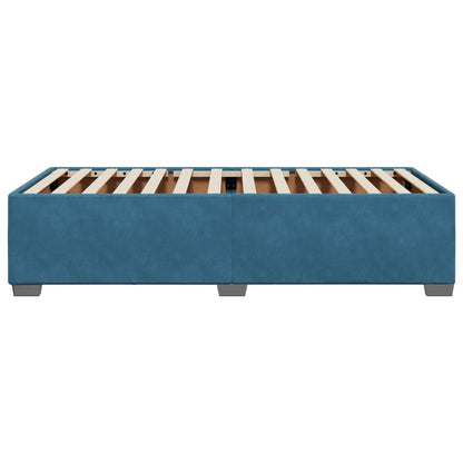 Bedframe fluweel blauw 80x200 cm
