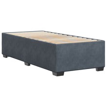 Bedframe fluweel donkergrijs 90x190 cm
