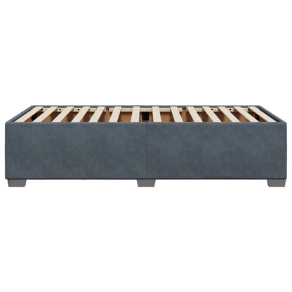 Bedframe fluweel donkergrijs 90x190 cm