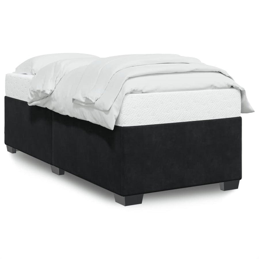 Bedframe fluweel zwart 90x190 cm