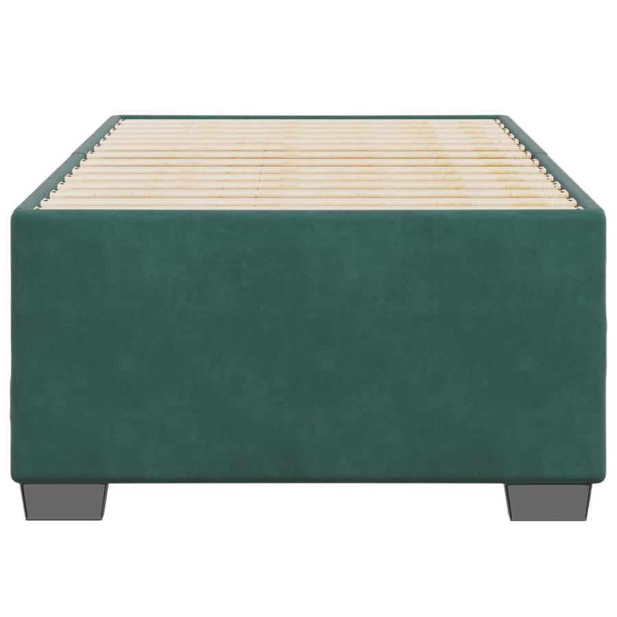 Bedframe fluweel donkergroen 90x190 cm