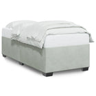 Bedframe 90x200 cm fluweel lichtgrijs