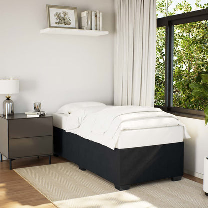 Bedframe fluweel zwart 90x200 cm