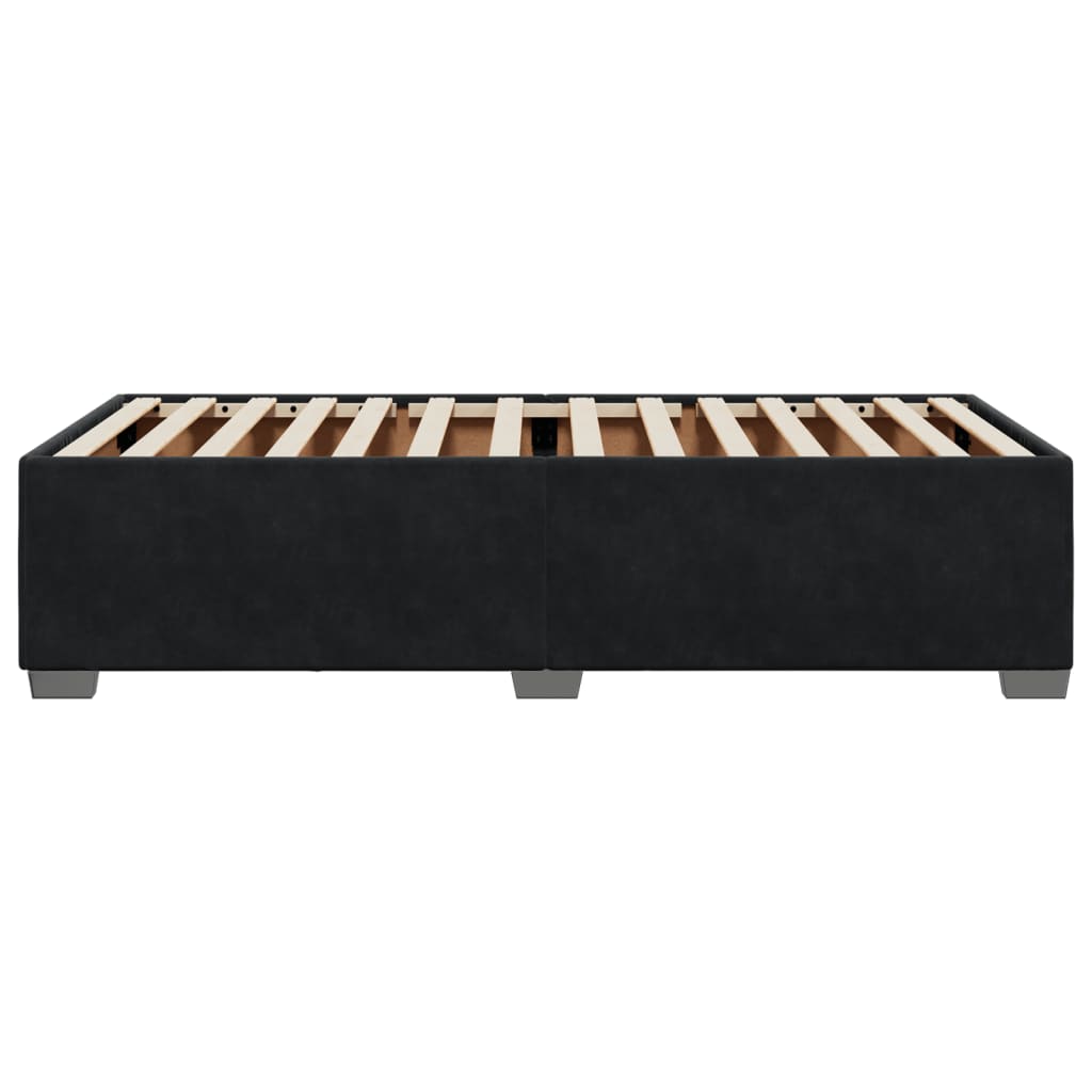 Bedframe fluweel zwart 90x200 cm