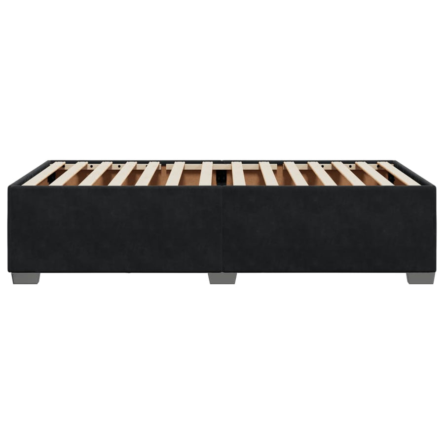 Bedframe fluweel zwart 90x200 cm