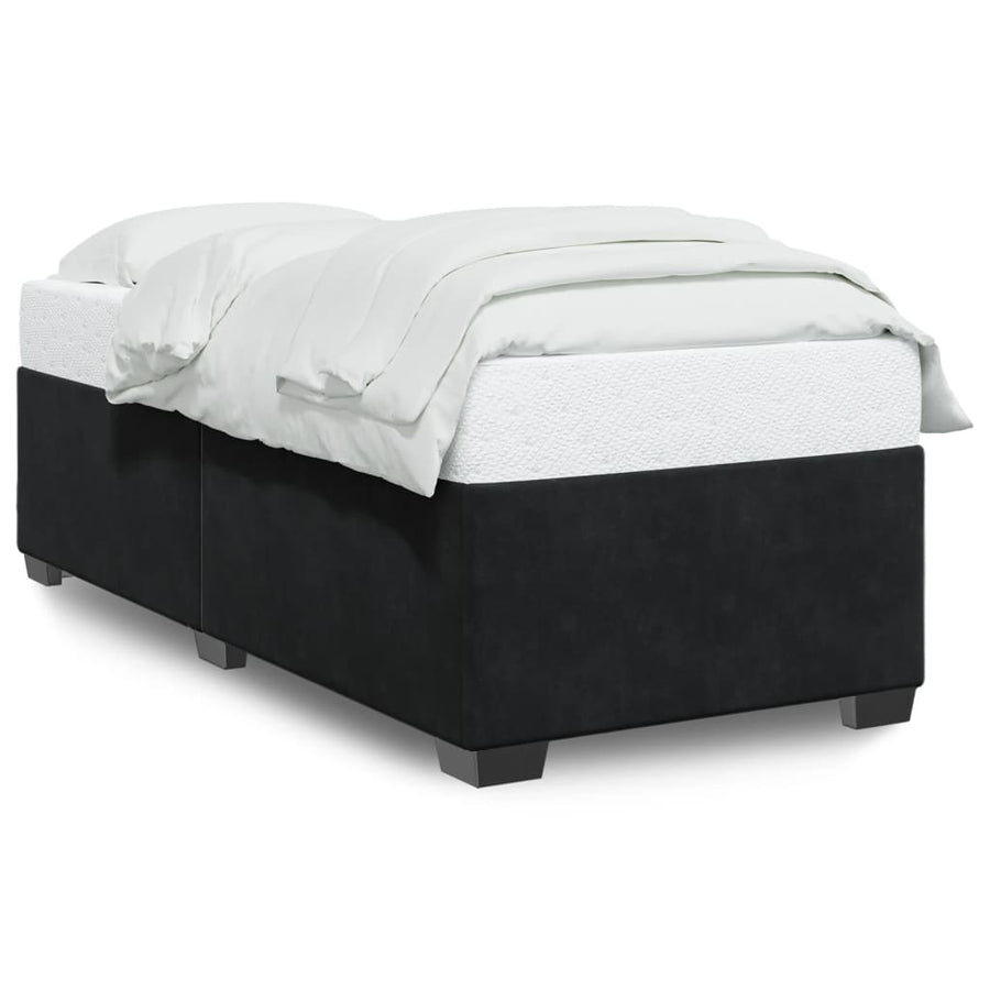 Bedframe fluweel zwart 90x200 cm