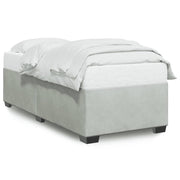 Bedframe 100x200 cm fluweel lichtgrijs
