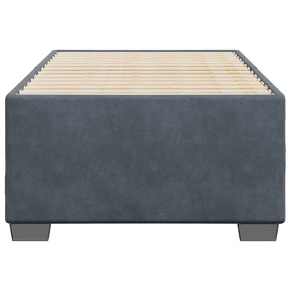 Bedframe fluweel donkergrijs 100x200 cm