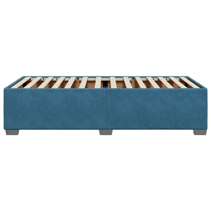 Bedframe fluweel blauw 100x200 cm