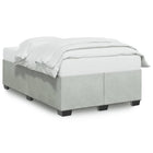 Bedframe 120x190 cm fluweel lichtgrijs
