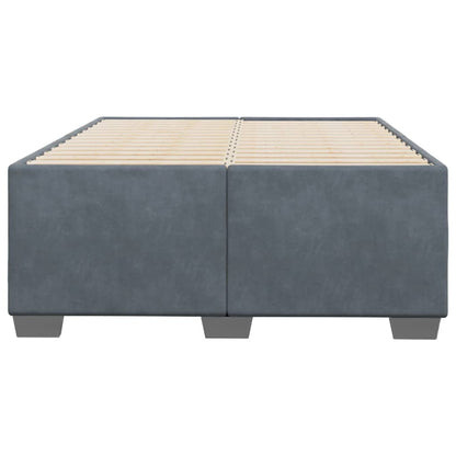 Bedframe fluweel donkergrijs 120x190 cm