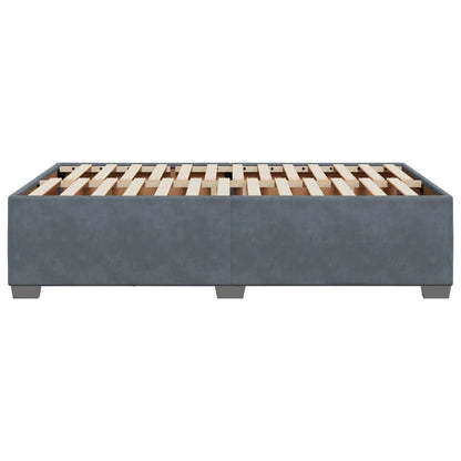 Bedframe fluweel donkergrijs 120x190 cm