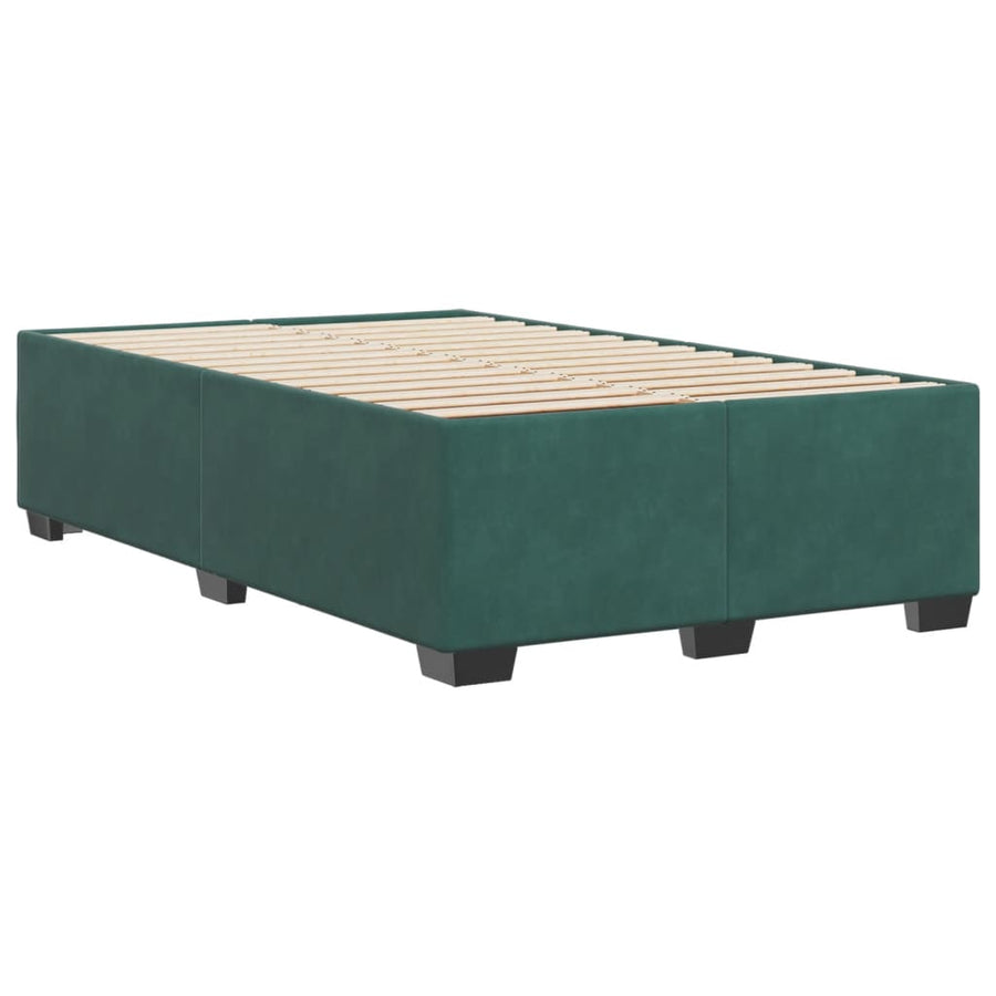 Bedframe fluweel donkergroen 120x190 cm