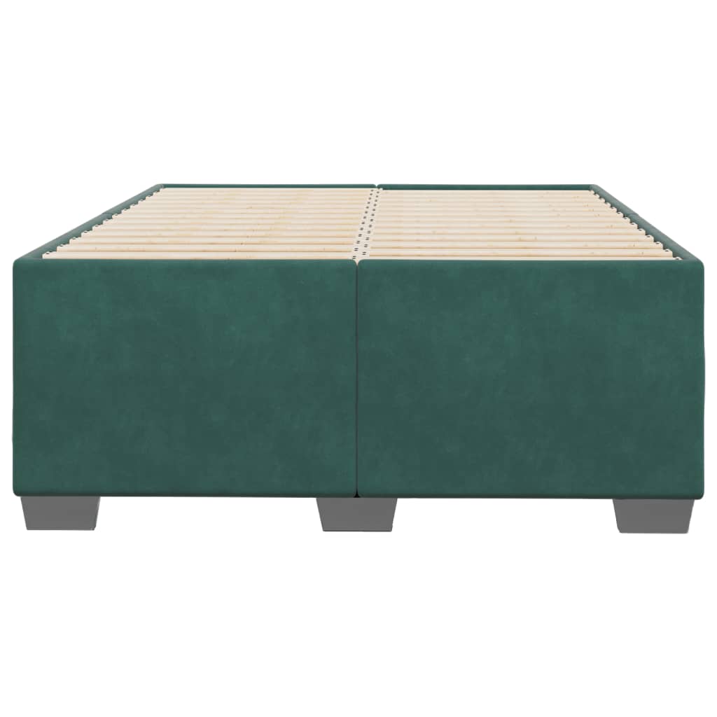 Bedframe fluweel donkergroen 120x190 cm