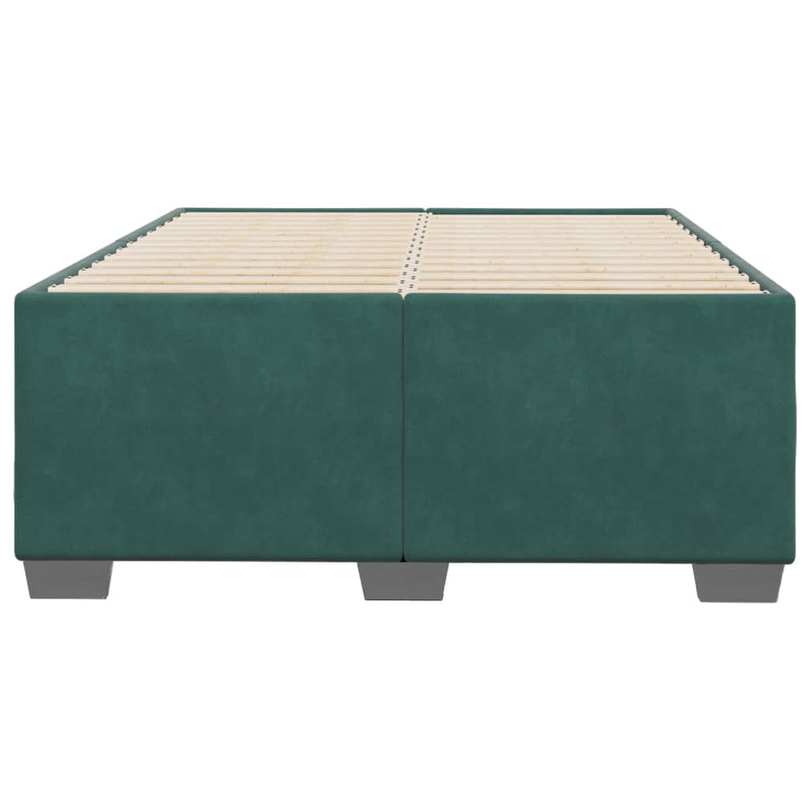 Bedframe fluweel donkergroen 120x190 cm