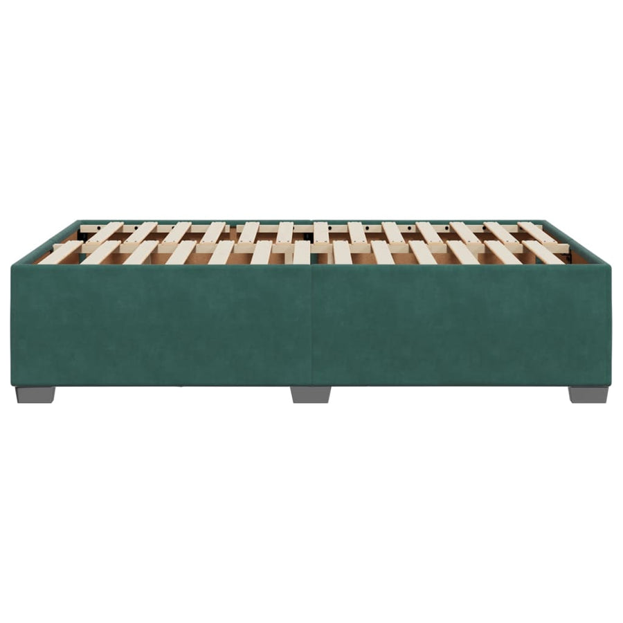 Bedframe fluweel donkergroen 120x190 cm