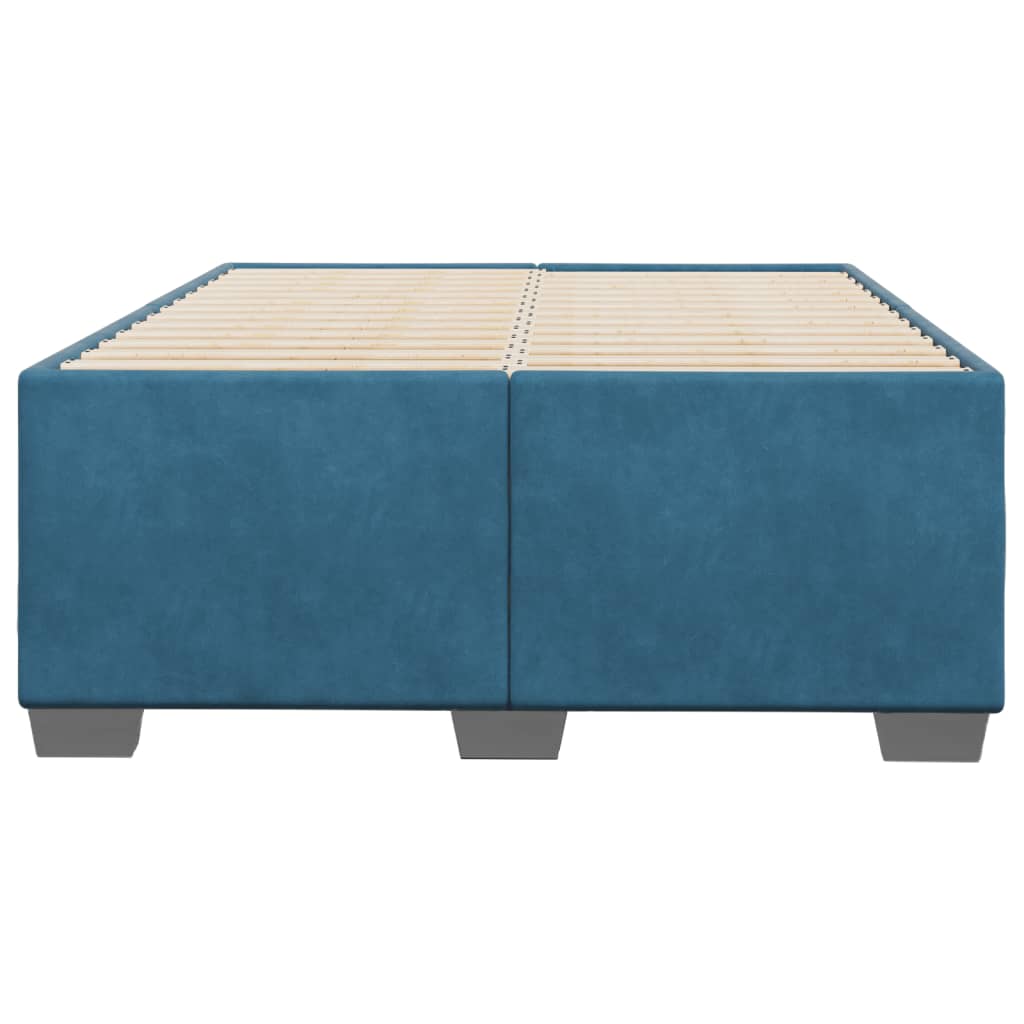 Bedframe fluweel blauw 120x190 cm
