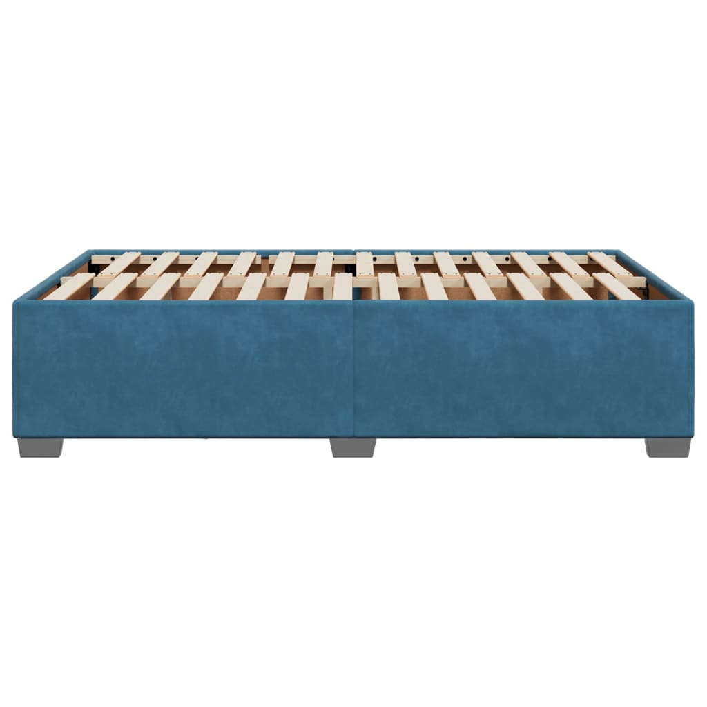 Bedframe fluweel blauw 120x190 cm