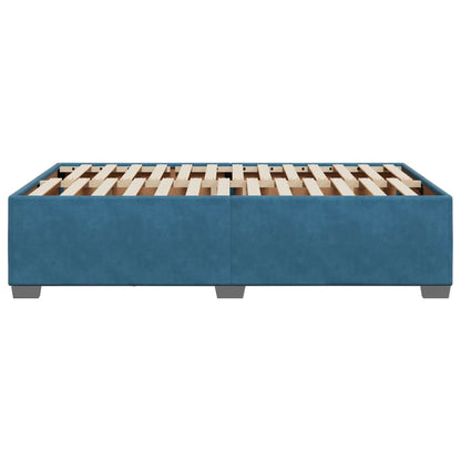 Bedframe fluweel blauw 120x190 cm