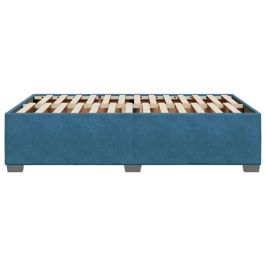 Bedframe fluweel blauw 120x190 cm