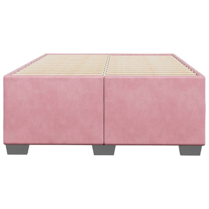 Bedframe fluweel roze 120x190 cm