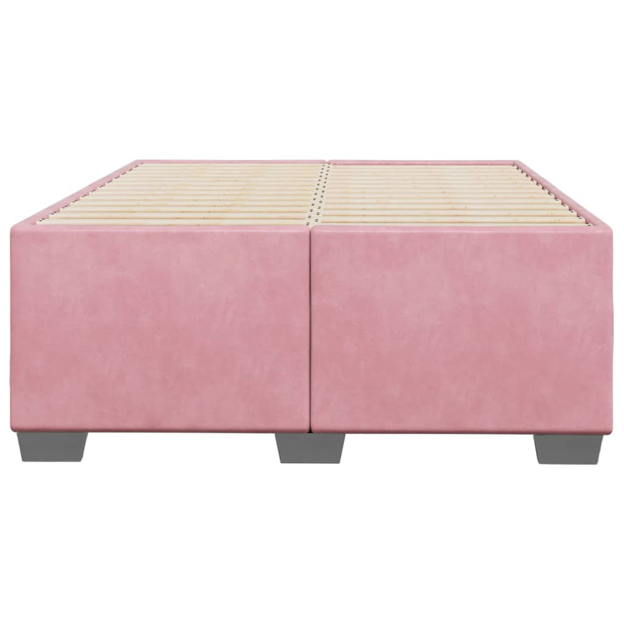 Bedframe fluweel roze 120x190 cm
