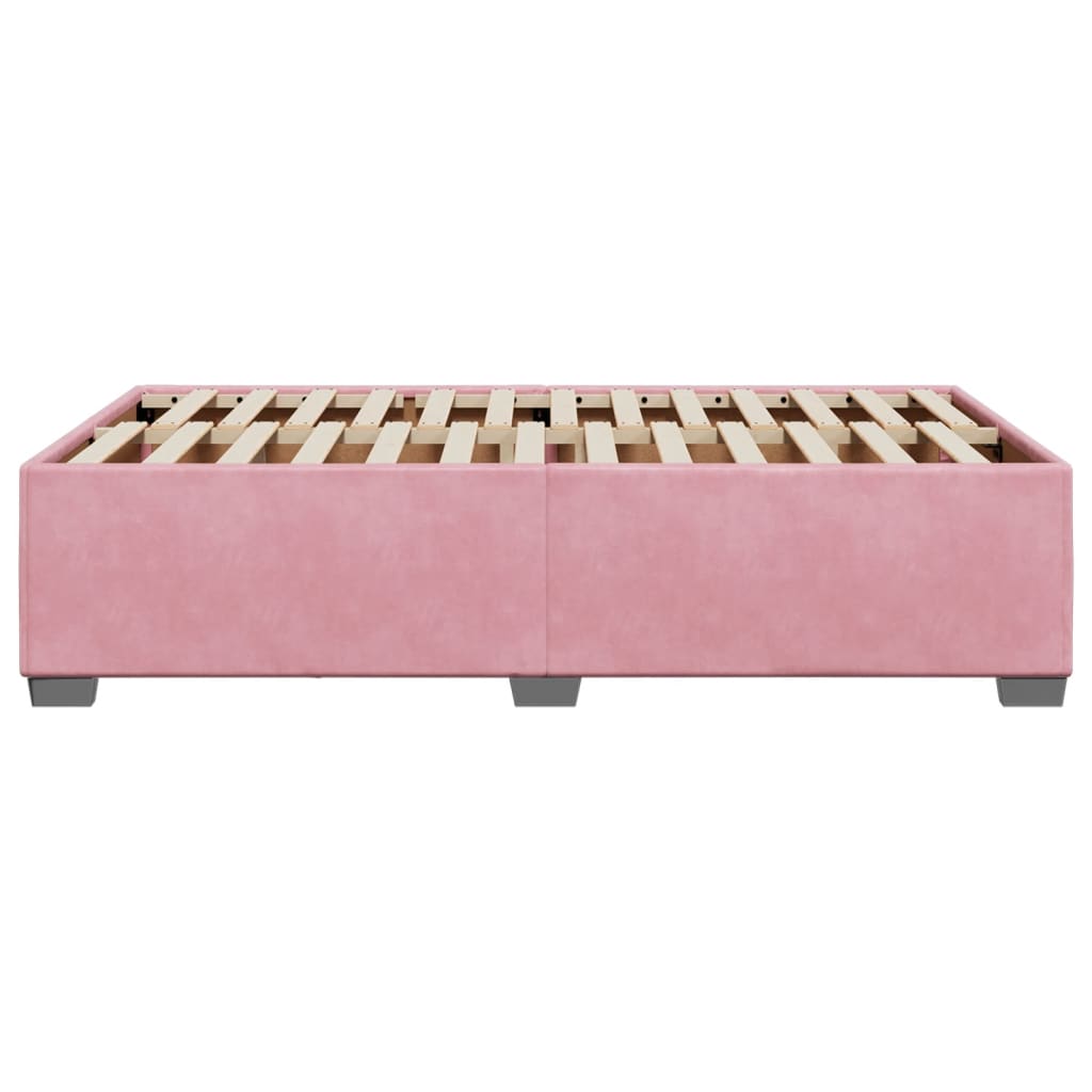 Bedframe fluweel roze 120x190 cm