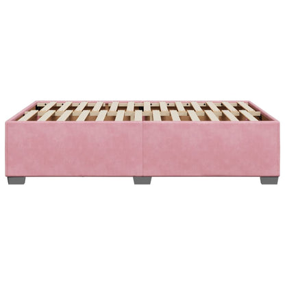 Bedframe fluweel roze 120x190 cm