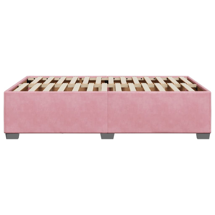 Bedframe fluweel roze 120x190 cm