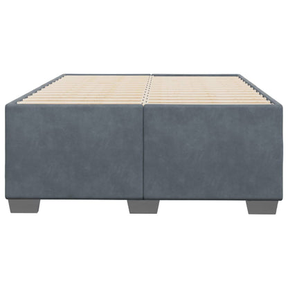 Bedframe fluweel donkergrijs 120x200 cm