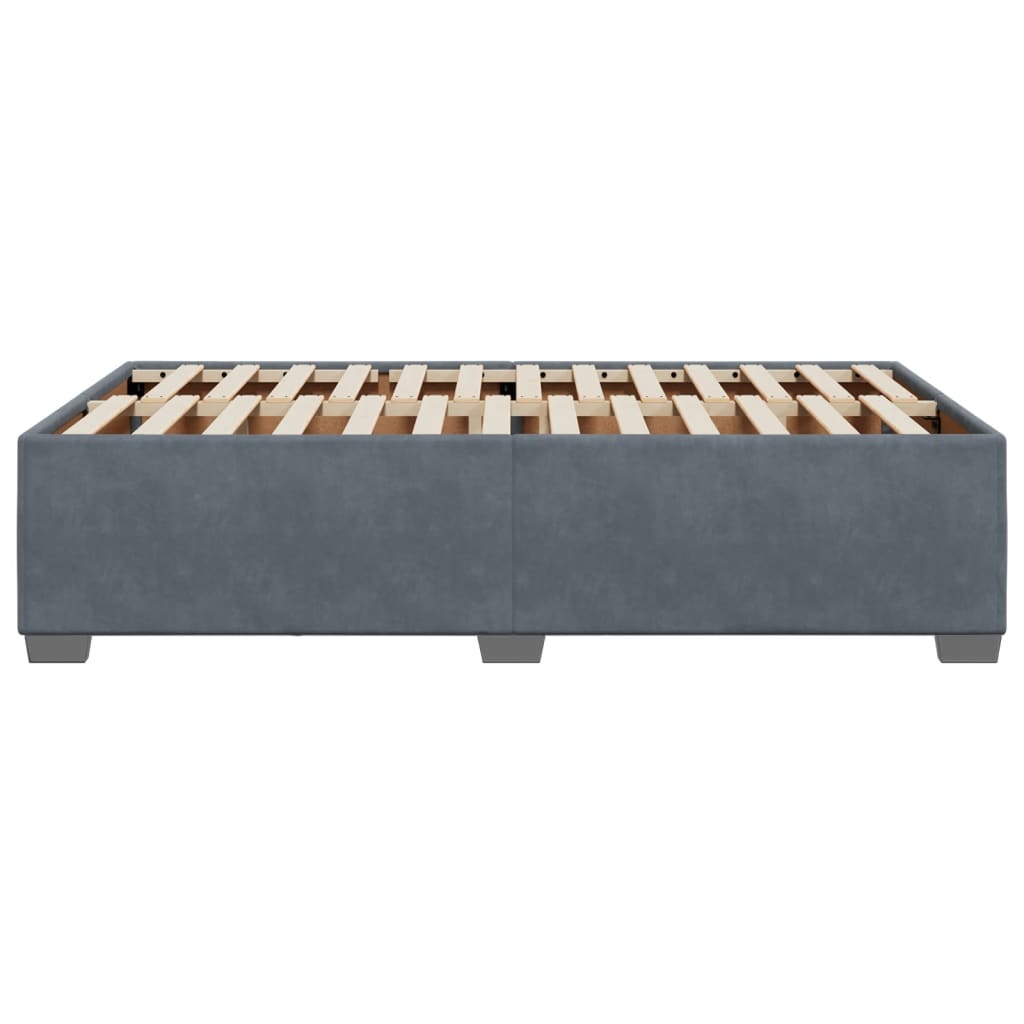 Bedframe fluweel donkergrijs 120x200 cm