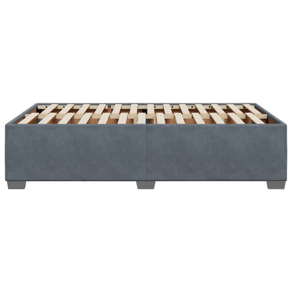 Bedframe fluweel donkergrijs 120x200 cm